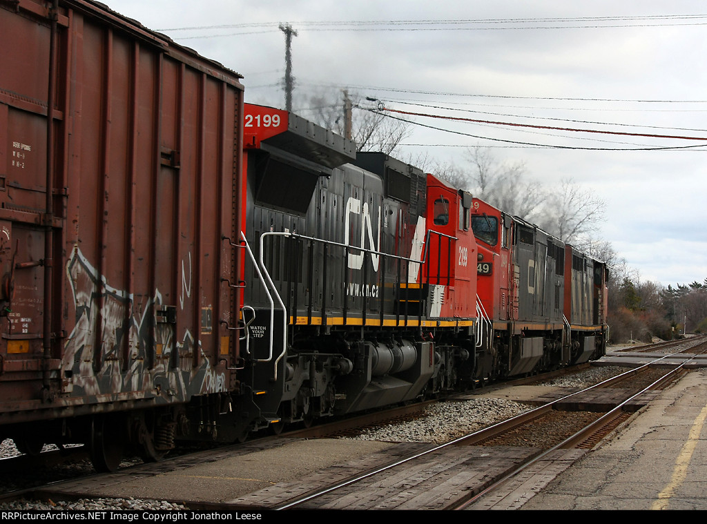 CN Dash 8's head east